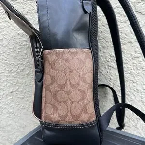 Coach backpack leather with lab top pick inside not even a year old NWT Coach Men main image 4
